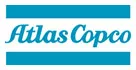 Atlas copco logo on a white background.