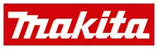 A makita logo on a red background.